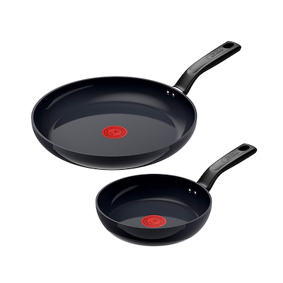 Tefal Change stegepandesæt Ø20+28 cm sort