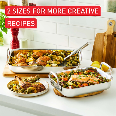 Tefal Emotion bradepandesæt rustfrit stål 2 stk