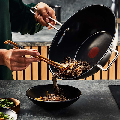 Tefal Nordica wok sort Ø28 cm
