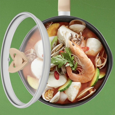 Tefal One Pick Pot Pan stegepande beige Ø24 cm