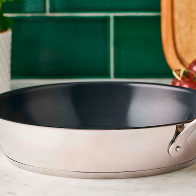 Tefal Jamie Oliver Cook's Classic stegepandesæt sort Ø24+28 cm + pandebeskytter