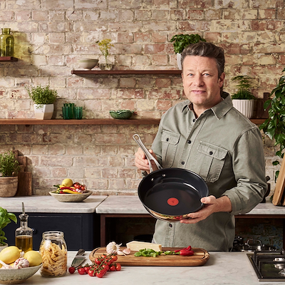 Tefal Jamie Oliver Classic Cook stegepande Ø28 cm + pandebeskytter