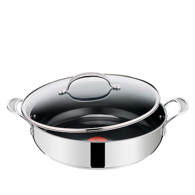 Jamie Oliver Classic Cook SS all in one stegepande med glaslåg Ø30 cm 4,9 liter