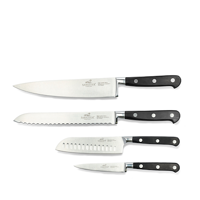 Lion Sabatier Licorne knivsæt stål/sort 4 dele