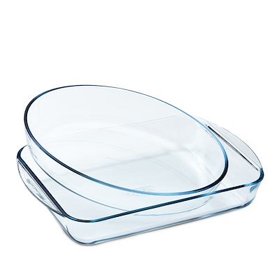 Pyrex Essentials fadsæt glas 30x21 cm og 35x23 cm