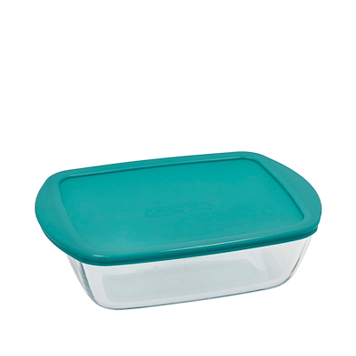 Pyrex Cook & Store fad med låg i glas 28x20x8 cm