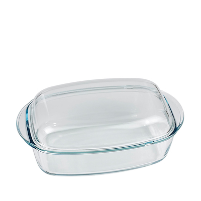 Pyrex Essentials gryde med låg klar glas 4,5 liter