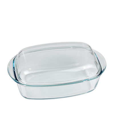 Pyrex Essentials gryde med låg klar glas 4,5 liter