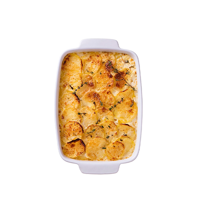 Pyrex ovnfast fad hvid keramik 35x25 cm