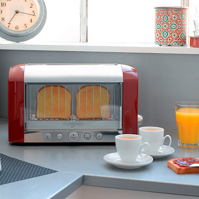 Magimix Vision Brødrister 2-Skiver Stål/Rød