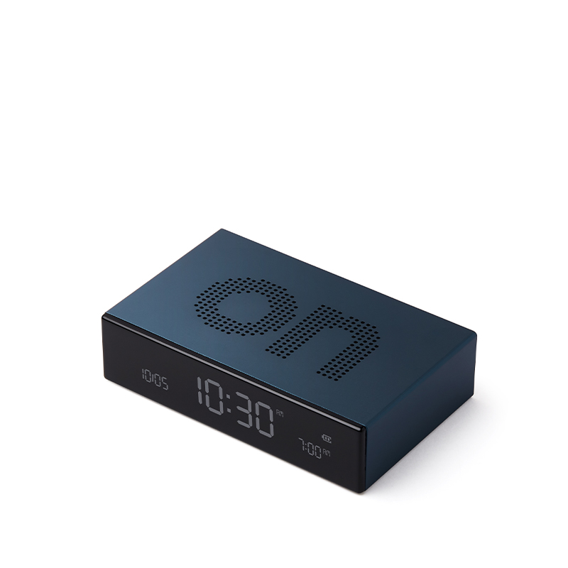 Lexon Flip Premium vækkeur LR152 blå | Kop & Kande