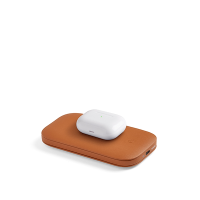 Lexon Softpower trådløs powerbank camel