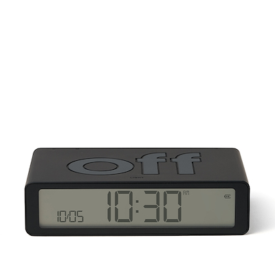 Lexon Flip+ Classic LR157N0 vækkeur sort