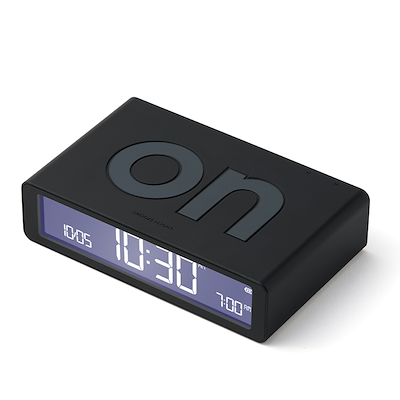 Lexon Flip+ Classic LR157N0 vækkeur sort