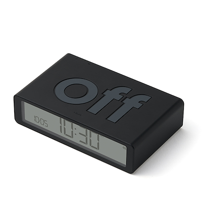 Lexon Flip+ Classic LR157N0 vækkeur sort