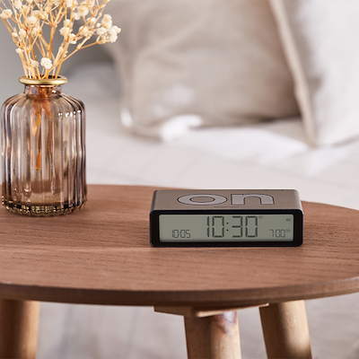 Lexon Flip+ Classic LR157N0 vækkeur sort