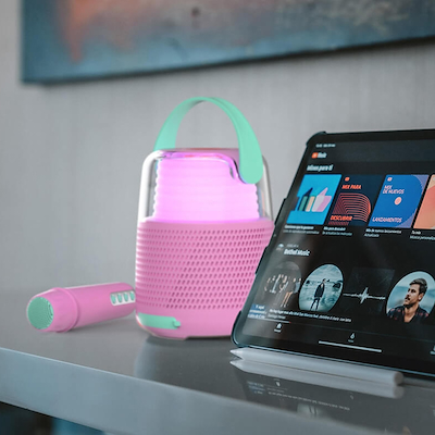Mobility On Board karaoke højtTaler KS-80 LED pink