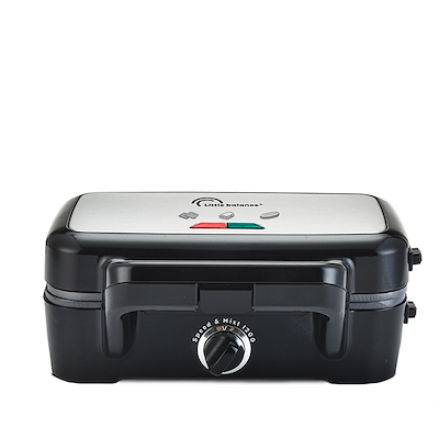 Little Balance grill- og vaffeljern sort rustfrit stål 1200 watt