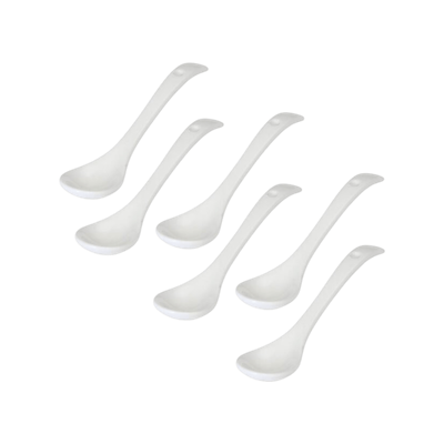 Westmark skeer i keramik 6 stk. hvid