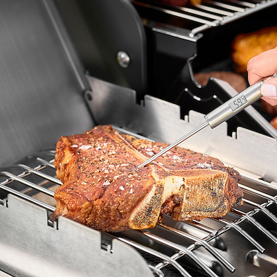 Rösle gourmet stegetermometer stål 22 cm