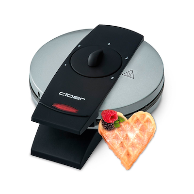 Cloer vaffeljern Ø16,5 cm silver 930 watt