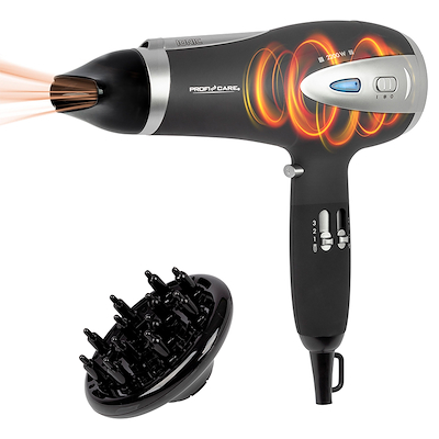 Profi Care Professional hårtørrer sort 2200 watt