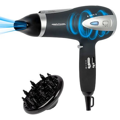 Profi Care Professional hårtørrer sort 2200 watt
