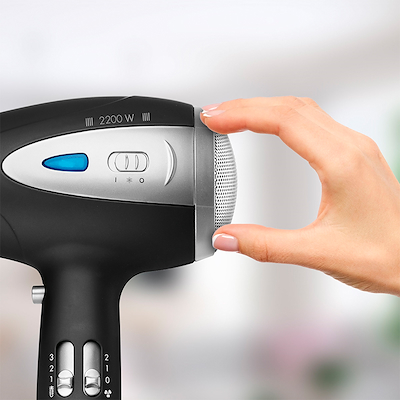 Profi Care Professional hårtørrer sort 2200 watt