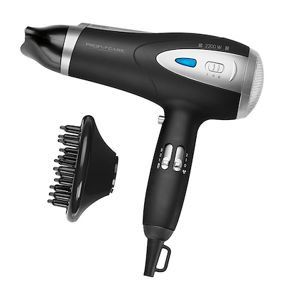 Profi Care Professional hårtørrer sort 2200 watt