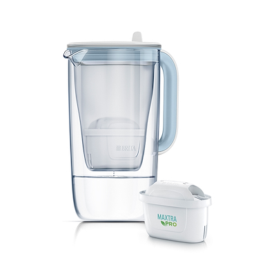 BRITA glas vandfilterkande lyseblå 2,5 liter