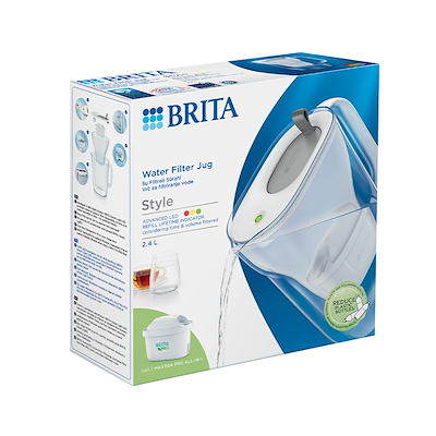 BRITA Style vandfilterkande grå 2,4 liter