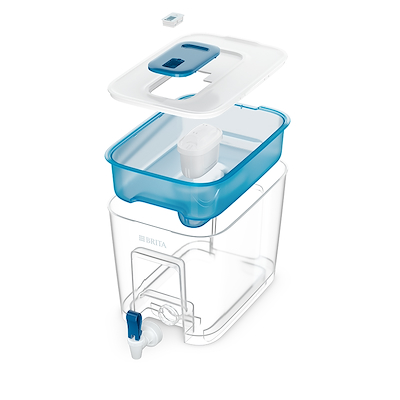BRITA Flow vandfilterbeholder blå 8,2 liter