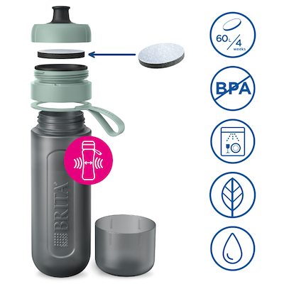 Brita Active drikkedunk med vandfilter grøn 0,6 liter