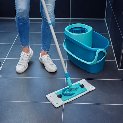 Leifheit Clean Twist M Ergo/Power Clean moppeklud micro duo hvid 33 cm