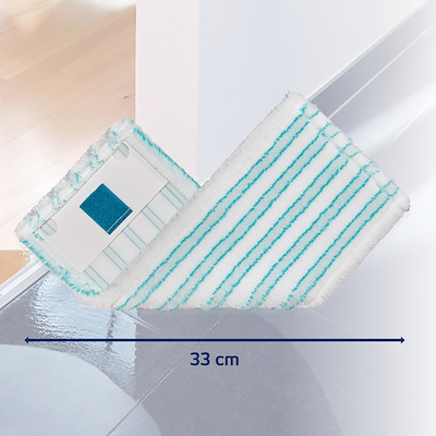 Leifheit Clean Twist M Ergo/Power Clean moppeklud micro duo hvid 33 cm