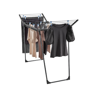 Leifheit Pegasus tørrestativ sort 157x55x87 cm