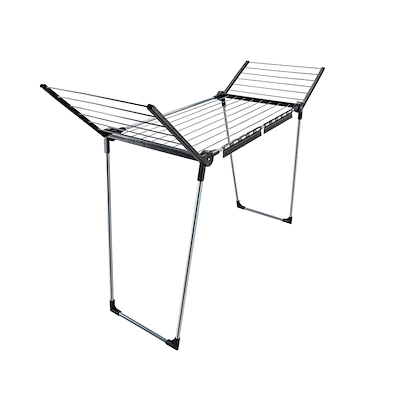 Leifheit Pegasus tørrestativ sort 157x55x87 cm