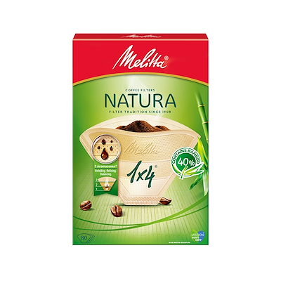 Kaffefilter Natura kaffefilter 1x4 ubleget 80 stk.