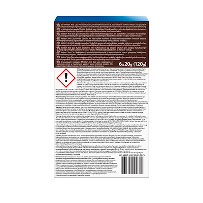 Melitta Anti Calc afkalkningspulver 6x20 g