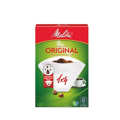 Melitta Original Kaffefilter 1x4 Hvide 80 stk