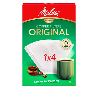 Melitta Original Kaffefilter 1x4 Hvide 80 stk