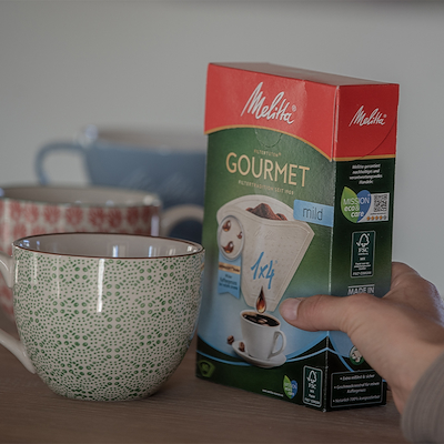 Melitta Gourmet kaffefilter mild 1x4