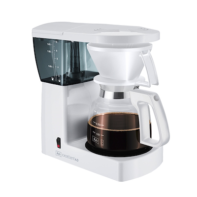 Melitta Excellent 4.0 kaffemaskine hvid 10 kopper