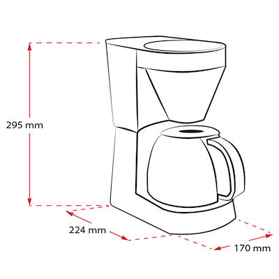 Melitta Easy kaffemaskine sort
