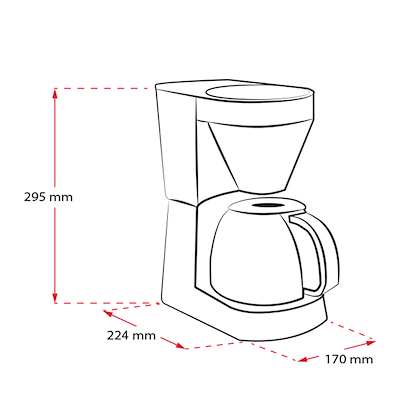 Melitta Easy kaffemaskine hvid