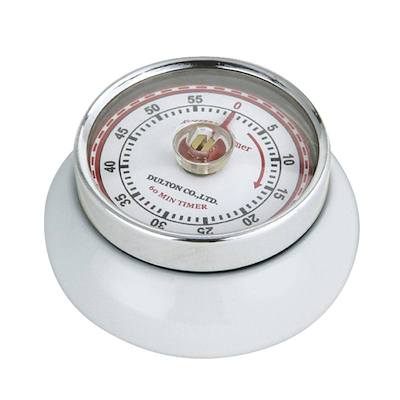 Dulton timer æggeur hvid