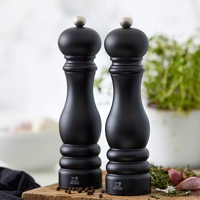 Peugeot Paris salt- og peberkværnsæt mat sort 22 cm