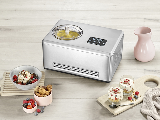 Severin ismaskine 2 liter stål 180 watt