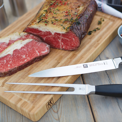 Zwilling Four Star kødgaffel sort 18 cm