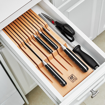 Zwilling knivholder til skuffe bøg 12 knive